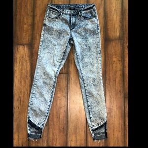 V1969 Italia Acid Raw Step Hem Skinny Jeans!